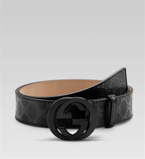 cheap all black Gucci belt